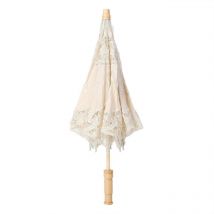 Fait à la Main en Dentelle Fleur Broderie Parasol Mariage mariée Photographie Parapluie Beige l - Dewin