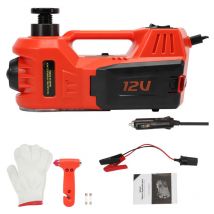 Dewin - Gato hidráulico eléctrico para automóvil: kit de elevación de gato de piso 4 en 1 mejorado, soporte de gato para remolque de vehículo de 5