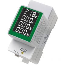 Dewin - Medidor de electricidad, amperímetro AC50-300V/100A, voltímetro de pantalla digital, medidor de potencia con retroiluminación