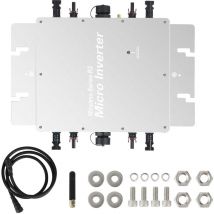 Dewin - Micro inversor,inversor de conexión a red solar MPPT,convertidor de conexión a red con sistema de monitoreo de teléfono móvil WiFi (1600 w)