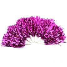 Dewin - Pompones de porristas Accesorio deportivo para disfraces de fiesta de porristas (Rosa roja)