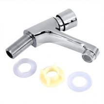 Público Ktchen Baño Cromo Apagado Automático Ahorro de Agua Tiempo de Retraso Lavabo Grifo Grifo - Dewin