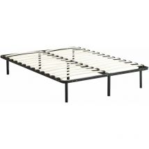 Dewinner - Sommier à Lattes sur Pieds-7 Pieds Inclus - Lit (140x190cm)
