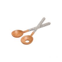 Dexam - Sintra Mango Wood Spotted Salad Servers Stone