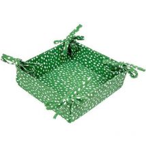 Dexam Sintra Recycled Cotton Spotted Bread Basket Green