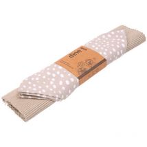 Dexam - Sintra Recycled Cotton Spotted Napkin and Placemat Set Stone
