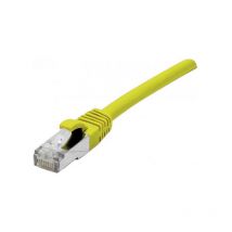Cordon patch RJ45 s/ftp cat 6a lsoh Snagless Jaune - 0.50m (858419) - Dexlan