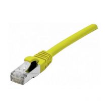 Cordon patch RJ45 s/ftp sur cable cat 7 LS0H jaune - 20 m (858615) - Dexlan