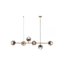 Dexter - Lámpara de araña moderna de 6 luces encima de la mesa, 120 cm