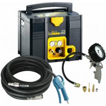 AKTION DF-Komplett-Set Kompressor SysMaster 150-8-6 + Reifenfüller + Ausblaspistole + Schlauchset