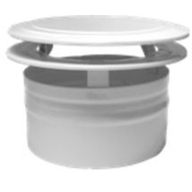 Déflecteur de butane émaillé – 125 mm – Tôle émaillée blanche – Longueur