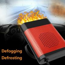 Dégivreur De Voiture 12 v 150 w 2 En 1 Pour Pare-Brise De Voiture - Ventilateur De Voiture Portable Rotatif à 360 ° Avec Ventouse Et Câble De Charge