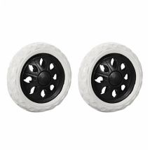 Lot De 2 Roulettes De Rechange Slip En Caoutchouc Mousse (noir, Roues Chaudes)φ:16cm