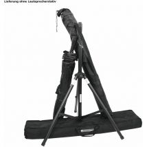 Di alta qualità borsa da trasporto per due speaker stands nero OMNITRONIC 6000490N