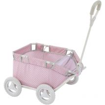 Di Olivia Little World - Polka Dots Principessa Doll Wagon passeggino Baby Doll Wagon Roba animale Wagon OL-00007 - Rosa