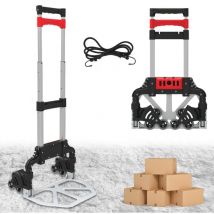 Diable pliable FISHTEC Léger Télescopique - Charge garantie 60 kg