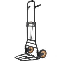 Rondy - Diable pliable en acier 150kg - Plateforme aluminium - Poignées rabattables en plastique