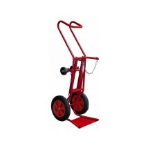 Diable porte-bouteille basculable - 1 grande bouteille B20 / B40 / B50 / B84 - Roues caoutchouc - 810007962