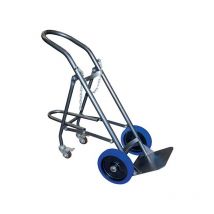 Diable-manutention - Diable pour 1 bouteille - Roues caoutchouc non tâchant Ø250mm - SAC120-RSB