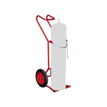 Diable-manutention - Diable porte bouteille pour chantier - 1 bouteille - Roues caoutchouc - 810007957