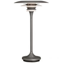 Diablo Lámpara de mesa moderna DaVinci 20 cm gris óxido, cable de encendido 1x G9