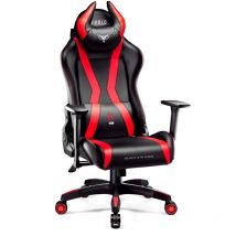 X-Horn 2.0 Gaming Stuhl Computerstuhl ergonomischer Bürostuhl Gamer Chair Schreibtischstuhl 2.0 Schwarz-Rot: Normal Size - Diablo