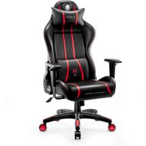 Diablo - X-One 2.0 Gaming Stuhl Computerstuhl ergonomischer Bürostuhl Gamer Chair Schreibtischstuhl Schwarz-Rot - Normal Size