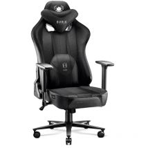X-Player 2.0 Gaming Stuhl Computerstuhl ergonomischer Bürostuhl Gamer Chair Schreibtischstuhl Stoffbezug Schwarz - Normal Size - Diablo
