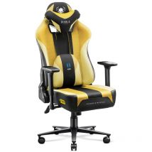 X-Player 2.0 Gaming Stuhl Computerstuhl ergonomischer Bürostuhl Gamer Chair Schreibtischstuhl Stoffbezug Dark Sunflower - King Size - Diablo