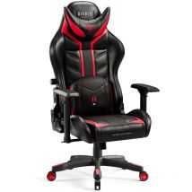 Diablo X-Ray Gaming Stuhl Computerstuhl ergonomischer Bürostuhl Gamer Chair Schreibtischstuhl Schwarz-Rot: King Size