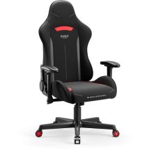X-ST4RTER Gaming Stuhl Computerstuhl Bürostuhl Schreibtischstuhl pc Stuhl Ergonomisch Stoffbezug 2D Armlehnen Kippmechanismus - Diablo