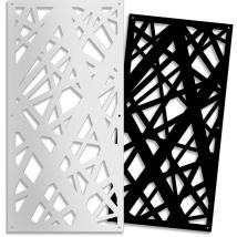 Signorbit - diagonal large - Pannello traforato in pvc - 10mm spessore - Misura: 98x198 cm - Colore: nero