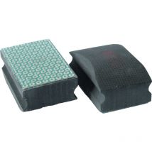 Tecmix - diamant-handschleifpad K100 - 55X90MM schwarz