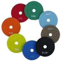 Diamant klett schleif- u. polierpad-set bestehend aus K50, K100, K200, K400, K800, K1500, K3000, buff - Ø100MM