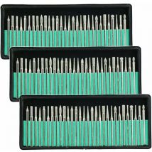 XVX - Diamantbohrer Bohrer Glas Metall Edelstein zum Schleifen von Rotationswerkzeugen, 90 Stück 1/8 Zoll (3 mm)