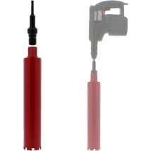 Diamantbohrkrone ø 83 mm mit Adapter für Bohrmaschine und SDS-plus-Bohrhammer