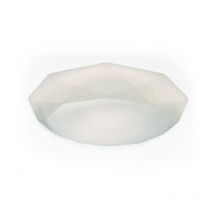 Diyas - Inspired Mantra - Diamante - Flush Ceiling 21W led 5000K, 2100lm, White Acrylic