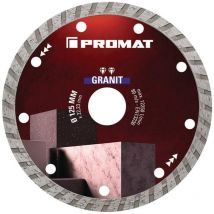 Promat - Diamanttrennscheibe granit ø 125 mm Bohrung 22,23 mm Segmenthöhe 7 mm Segmentstärke 2,2 mm Winkelschleifer