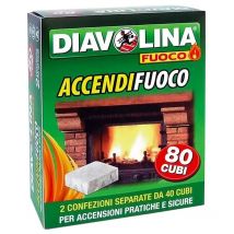 Diavolina - 15302 Encendedor práctico y seguro 80 cubos
