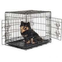 Lionto Hundetransportkäfig Tiertransportbox Hundebox Größe (m) 61x44x51 cm