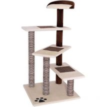 Lionto Kratzbaum Kletterbaum Katzenkratzbaum Katzenbaum Höhe 100 cm Farbe beige/braun