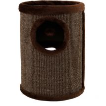 Kratztonne mit Sisal Kratzturm Kratzbaum Kratzsäule Höhe 50 cm Braun - Lionto