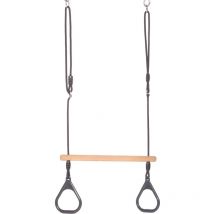 Ringtrapez mit Kunststoffringen Anthrazit - Dice