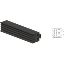 Längle Basisprofil Dichtung Anschlaggummi für 8/10/12 mm Glas Kunststoff grau