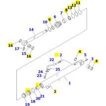 Komatsu - dichtungssatz für schaufelzylinder 707-98-13990