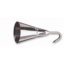 Dick Schabglocke Glocke mit Haken, Kratzglocke Edelstahl, rostfrei, Hähe 16 cm