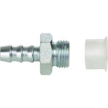 Dicsa - D50601609000 metrico maschio Nipplo cilindrico piatto sedile, bassa pressione