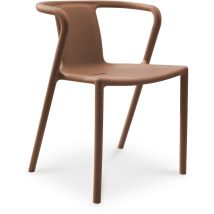 Citygarden - diego - Fauteuil de jardin empilable en polypropylène terracotta - city garden