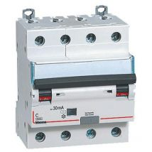 Interruptor magnetotérmico diferencial Bticino 4P 32A 30mA tipo ac 6kA 4 módulos GN8843AC32