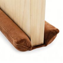 Türzugluftstopper Doppelseitig Braun, Türdichtung Wärmedämmung Gegen Zugluft Kälte Staub, Geräuschreduzierung, Ideal Für Wohnzimmer Schlafzimmer 